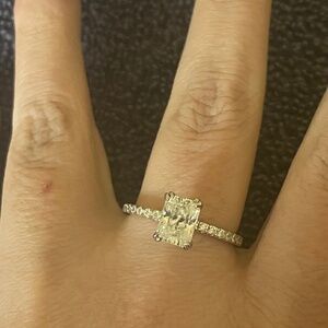 Effinny 3.5 carat radiant cut CZ